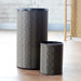 Caprina Round Hamper with Wastebasket Set