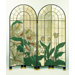 White Floral Arched Room Divider