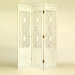 Gothic Flower Bomb Room Divider in White