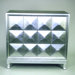 Modern Silver Reflective 3 Drawer Dresser