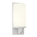 Ovulo One Light Wall Sconce in Satin White