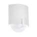 Scudo One Light Wall Sconce with Satin White Metal Shade in Satin White
