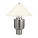 Urn Two Light Table Lamp in Satin Nickel