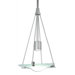 Handkerchief 1 Light Square Pendant