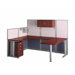 Office-in-an-Hour U-Shape Desk Office Suite with Metal Frame