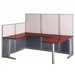 Office in an Hour U-Shaped Workstation in Hansen Cherry