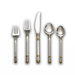 Aegean Weave Gold Accent 46 Piece Flatware Set