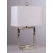 Jonathan Adler Meurice Square Table Lamp in Polished Nickel