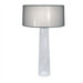 Rico Espinet  Olinda Table Lamp with Black Organza Fabric Shade