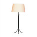 Todd Table Lamp in Chrome Pleated Brass/Steel