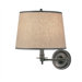 Winston Swing Arm Wall Sconce in Dark Natural Brass