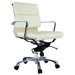 Murphy Low Back Leatherette Padded Office Chair with Chrome Base