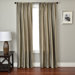Ariel Stripe Rod Pocket Panel in Pewter