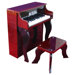 25 Key Elite Spinet Piano in Mahogany / Black