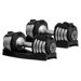 Pair of 25 lbs Adjustable Dumbbells