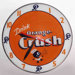 Double Bubble Orange Crush Glass Clock