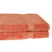 100% Supima Cotton 2-Piece Oversized Bath Sheet/Towel Set in Papaya