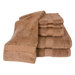 100% Supima Zero-Twist Cotton 6-Piece Towel Set in Cocoa