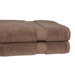 100% Supima Zero-Twist Cotton 2-Piece Oversized Bath Sheet/Towel Set in Cocoa
