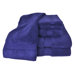 100% Supima Zero-Twist Cotton 6-Piece Towel Set in Midnight Blue