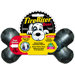 Tire Biter Bone with Treat Station Dog Toy in Black