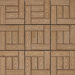 SAMPLE - Composite Interlocking Wood Grain Deck Tiles in Teak