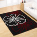 Infinite Atria Black / Red / White Contemporary Rug/Runner