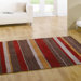 Henden Boulevard Brown / Red Contemporary Rug/Runner