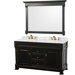 Andover 60" Double Bathroom Vanity Set