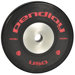 55 lb Elite Black Bumper Plates in Colored Ink (Set of 2)