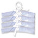 Gingham Seersucker Four Piece Padded Hangers in Blue