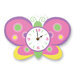 Baby Butterfly Purple Wall Clock