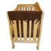 2 Pack of 27" Brown Fleece Side Crib Rail Cover