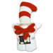 Cat in Hat Character Hooded Towel