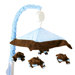 Mobile in Blue and Brown