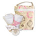 Sweet Safari Pink Bottle Bag and Bib Set
