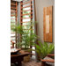 Pura Vida I Shock Wave Teak Panel in Natural with Insert and Gold Waves
