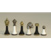 Metal Men Chessmen in Black / White