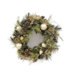 Clear Decorated Wreath With Cones