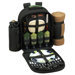 Eco Picnic Backpack with Blanket and Four Place Settings