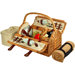 Sussex Picnic Basket with Blanket for Two