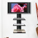 Monte Carlo Triple Wall-Mount Shelf System in Hi-Gloss Black