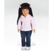 Girl Play Doll Ava Ready for Fun - Black Brown Eyes