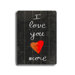 I Love You More Wood Sign - 12" x 9"