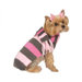 Bold Stripe Dog Sweater with Scarf
