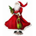 Santa with Presents on Snow Figurine