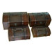 "Classic" Leather Trunk, Designer Treasure Chest