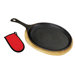 Fajita Pan with Wooden Tray
