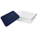 6 Cup Storage Plus Rectangular Dish wIth Plastic Cover