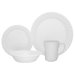 Impressions Sculptured 16 Piece Dinnerware Set
